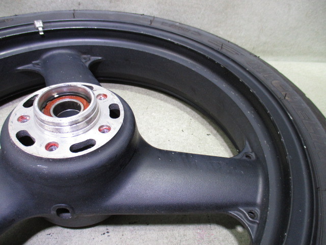 9☆ZRX1200R用フロントホイール1216 純正.めくれ無し.17×3.50.〔検索用