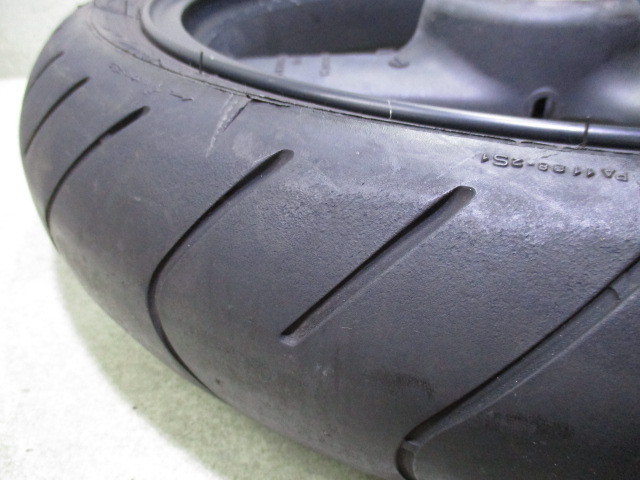 9☆ZRX1200R用フロントホイール1216 純正.めくれ無し.17×3.50.〔検索用