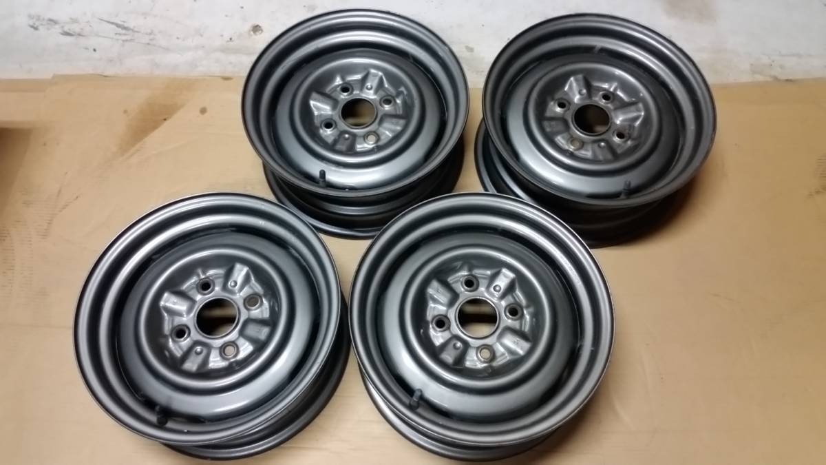 6.5 j 加工鉄チン 14インチ 14インチ 鎌ヶ谷ワイドホイール クラウン 