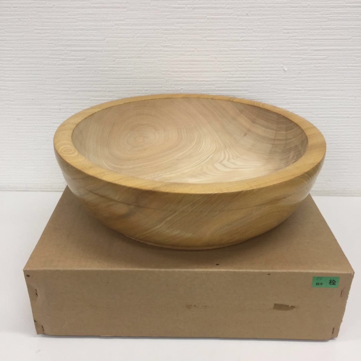 人気セール，限定セール n 銘木 栓 尺3寸 こね鉢 直径約39.5cm&times;高さ約11.7cm 保管品(うどん、そば道具)｜売買されたオークション情報、yahooの商品情報をアーカイブ公開 - オークファン うどん、そば道具