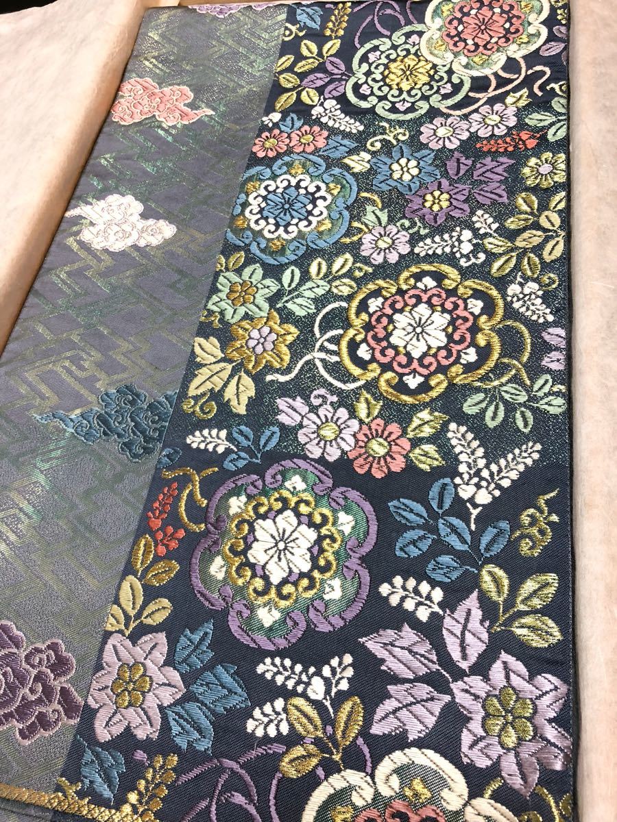 日舞家所蔵品☆【逸品美品】京都老舗銘店「ゑり善」47万 総刺繍 手刺繍