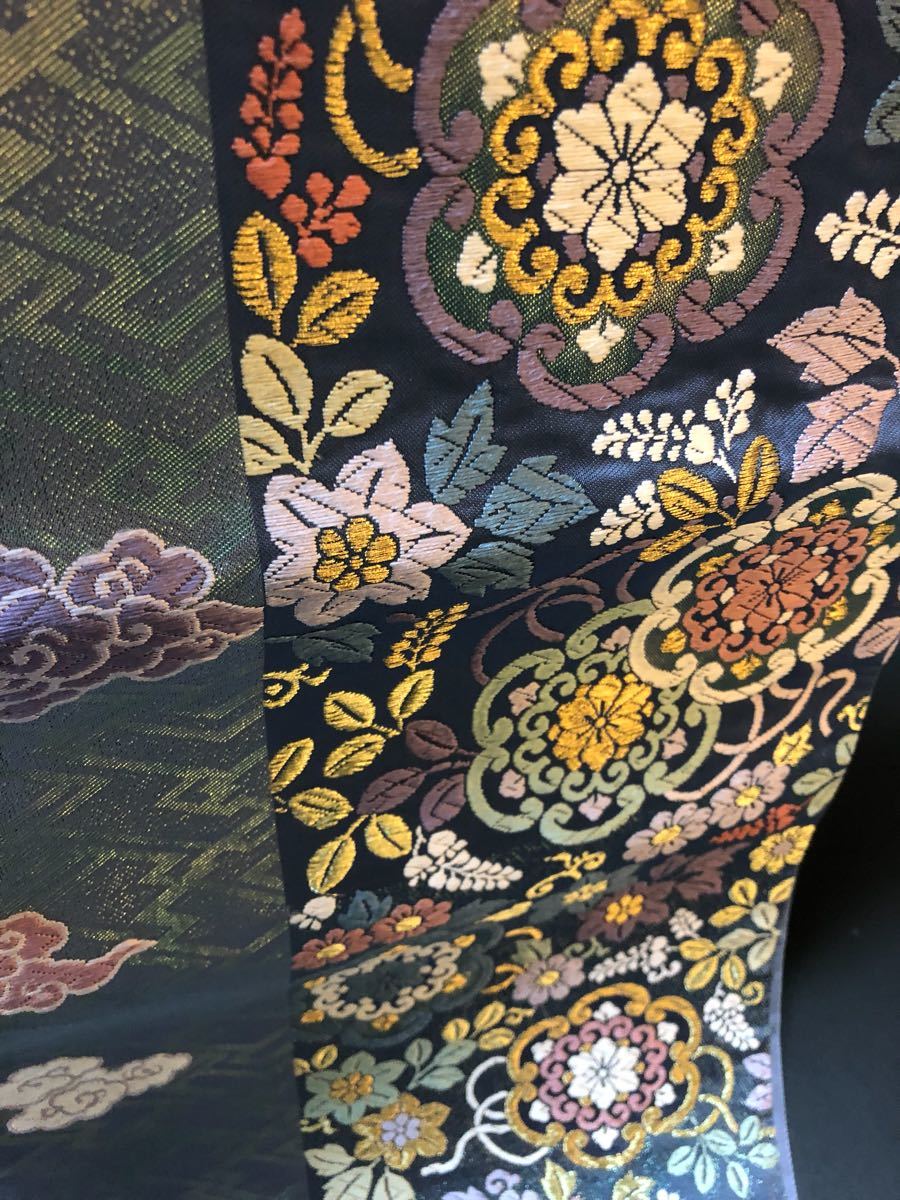 日舞家所蔵品☆【逸品美品】京都老舗銘店「ゑり善」47万 総刺繍 手刺繍