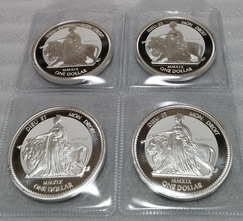 イギリス領 ヴァージン諸島 2019 ウナ と ライオン 銀貨 4品 セット アイテム2