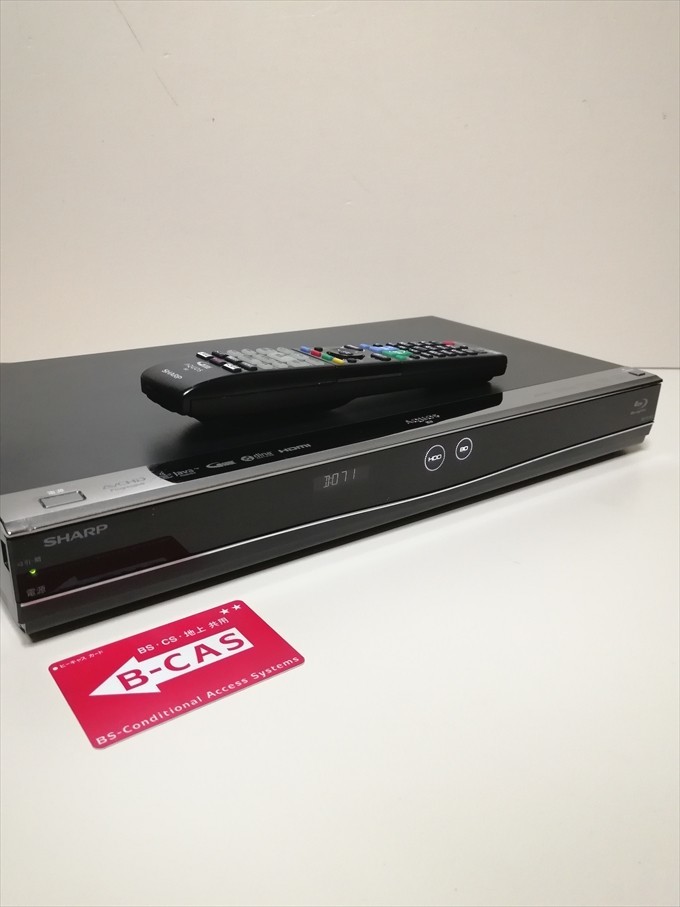 500GB シャープ AQUOS BDレコーダー☆BD-W560☆リモコン付 3