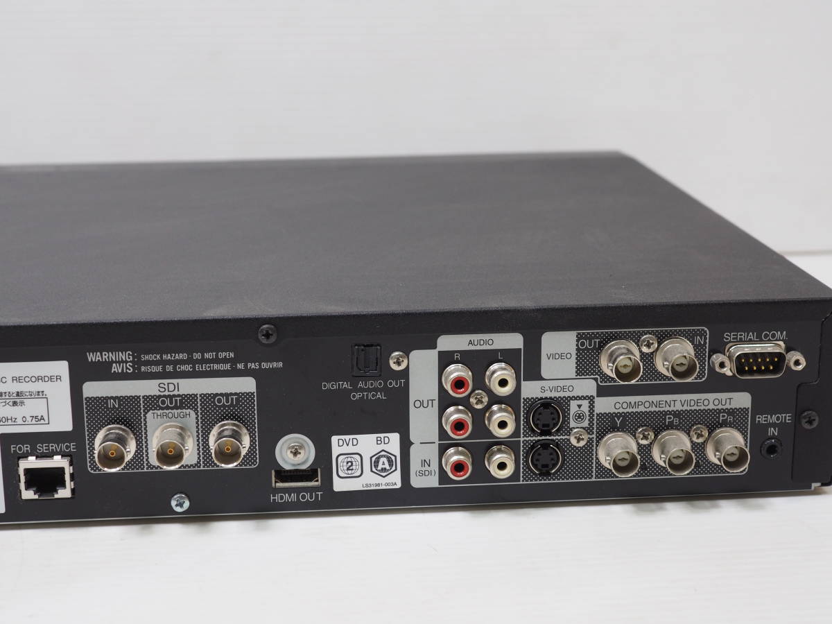 JVC ケンウッド SR-HD2500 業務用ブルーレイディスク＆HDDレコーダー