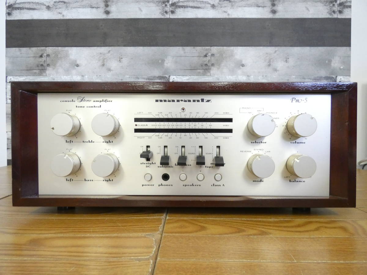 Marantz PM-5 ステレオプリメインアンプ マランツ オーディオ機器 Ψ