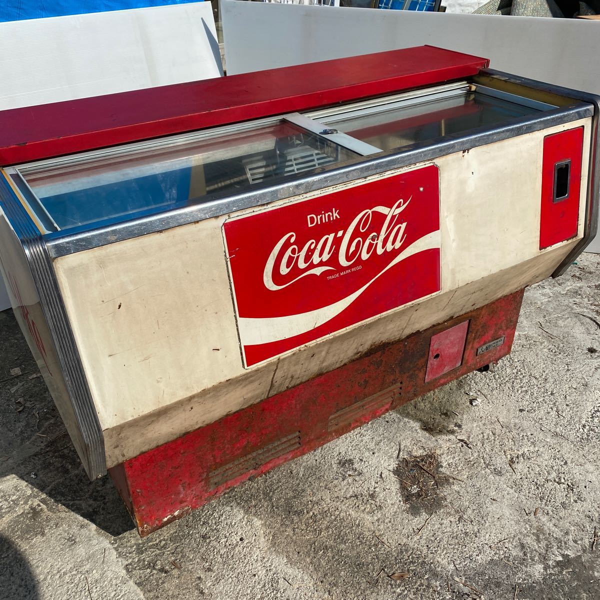 三菱ドライクーラー コカコーラ 店舗 冷蔵庫 店舗 業務用 レトロ
