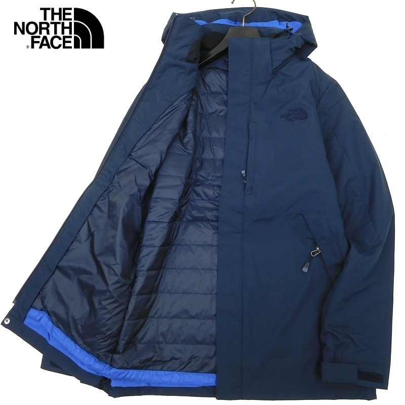  THE NORTH FACE ノースフェイス 保温 軽量 EXCELLOFT 撥水 DWR リップストップ フード 中綿ライナー付 ジャケット 紺 S 098 out66614(ジャケット、上着)｜売買されたオークション情報、yahooの商品情報を 男性用