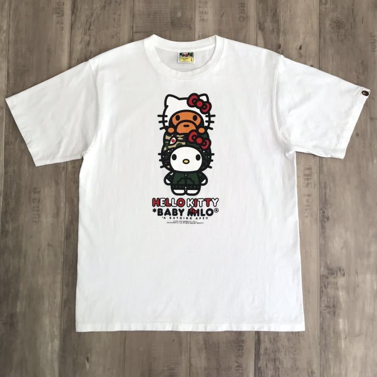 ☆激レア☆ HELLO KITTY マイロ Tシャツ Lサイズ a bathing ape bape 