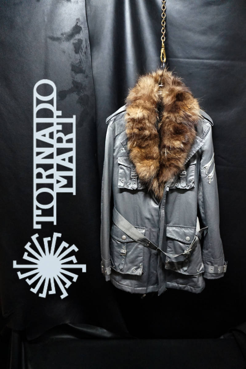 TORNADOMART トルネードマート リアルファー付レザートレンチコート