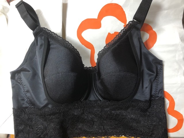 新品】MARUKO マルコ 4/5カップセミロングブラジャー 黒色 MARUKO