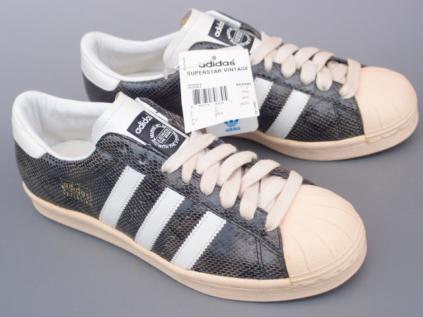 デッド!! 新品!! 限定 05年 adidas スーパースター スネーク SS VINT 黒蛇 US 7 1/2/ 25，5cm