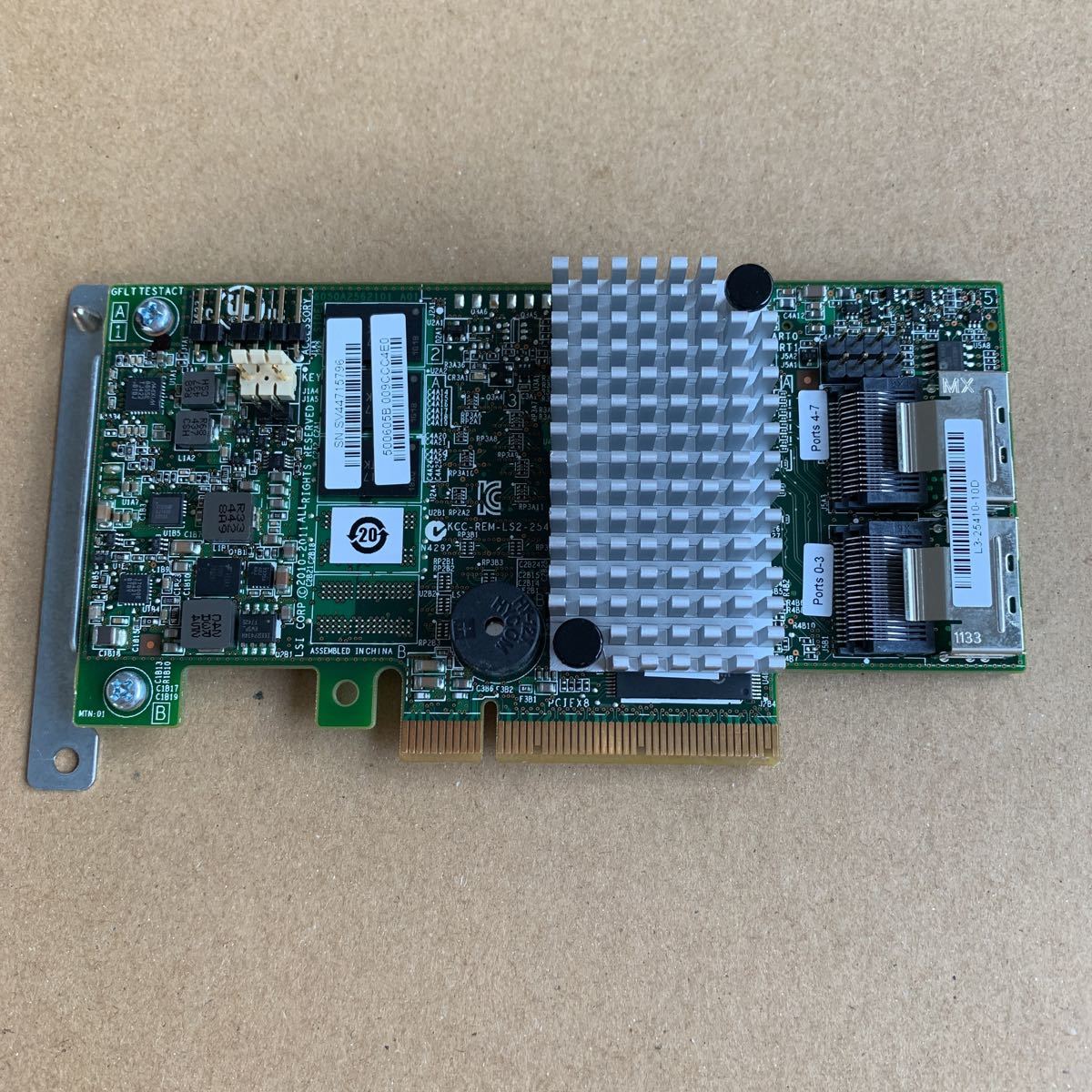 NEC N8103-172 RAIDコントローラ(512MB/RAID 0/1)MegaRAID SAS 9272-8i