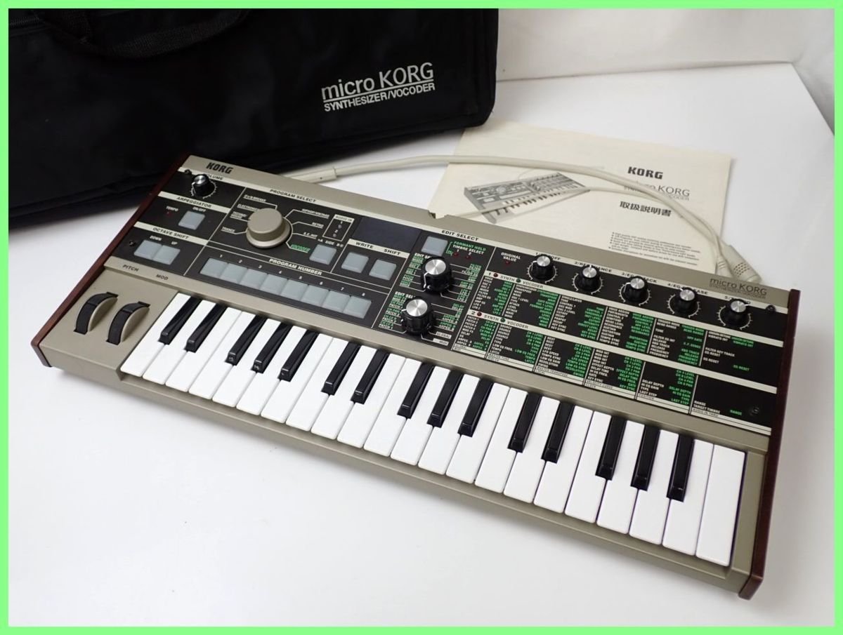楽器・機材 KORG R3 シンセサイザー/ボコーダー(37鍵 ) マイク、ソフト