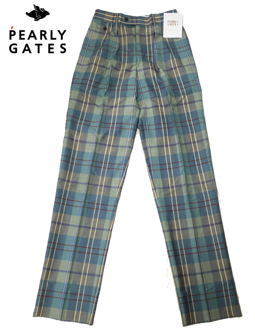 お買い得，お得 定価23000円 PEARLY GATES パーリーゲイツ チェック ウール混合 パンツ S(74cm未満)｜売買されたオークション情報、yahooの商品情報をアーカイブ公開 - オークファン パンツ、スラックス