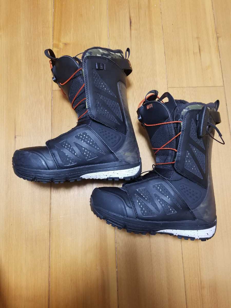 人気，人気セール 使用回数小 17/18 SALOMON Hi-Fi WIDE 25.5cm スノーボードブーツ サロモン ハイファイ ワイド(25.5cm)｜売買されたオークション情報、yahooの商品情報をアーカイブ公開 - オークファン ソフトブーツ