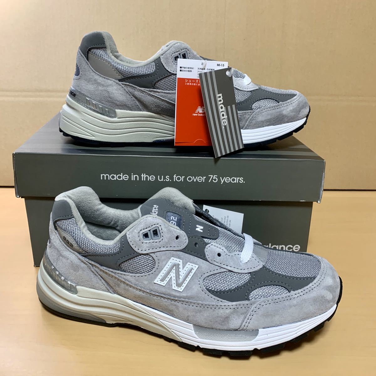 人気セール，HOT 26.5㎝ NEW BALANCE M992 GR NB ニューバランス グレー(26.5cm)｜売買されたオークション情報、yahooの商品情報をアーカイブ公開 - オークファン 26.5cm