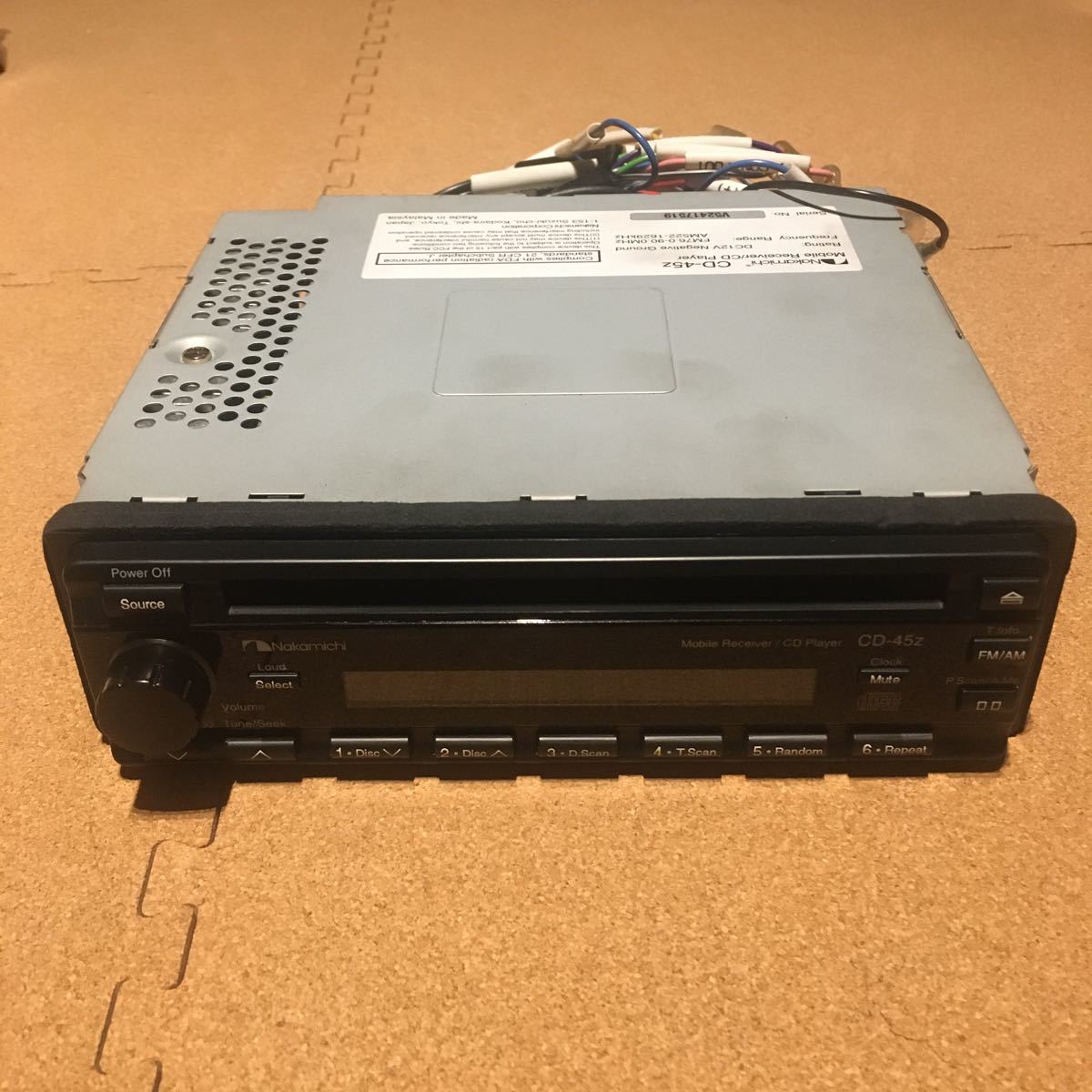 希少美品！ナカミチ nakamichi CD-45Z CDプレーヤー動作確認済み CD-45Z Nakamichi CD-45z nakamichi 希少美品！ナカミチ CDプレーヤー