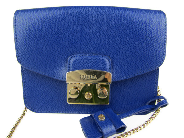 新作登場，最新作 1円 FURLA フルラ メトロポリス レザー チェーン ショルダー バッグ ブルー(ショルダー)｜売買されたオークション情報、yahooの商品情報をアーカイブ公開 - オークファン ショルダー