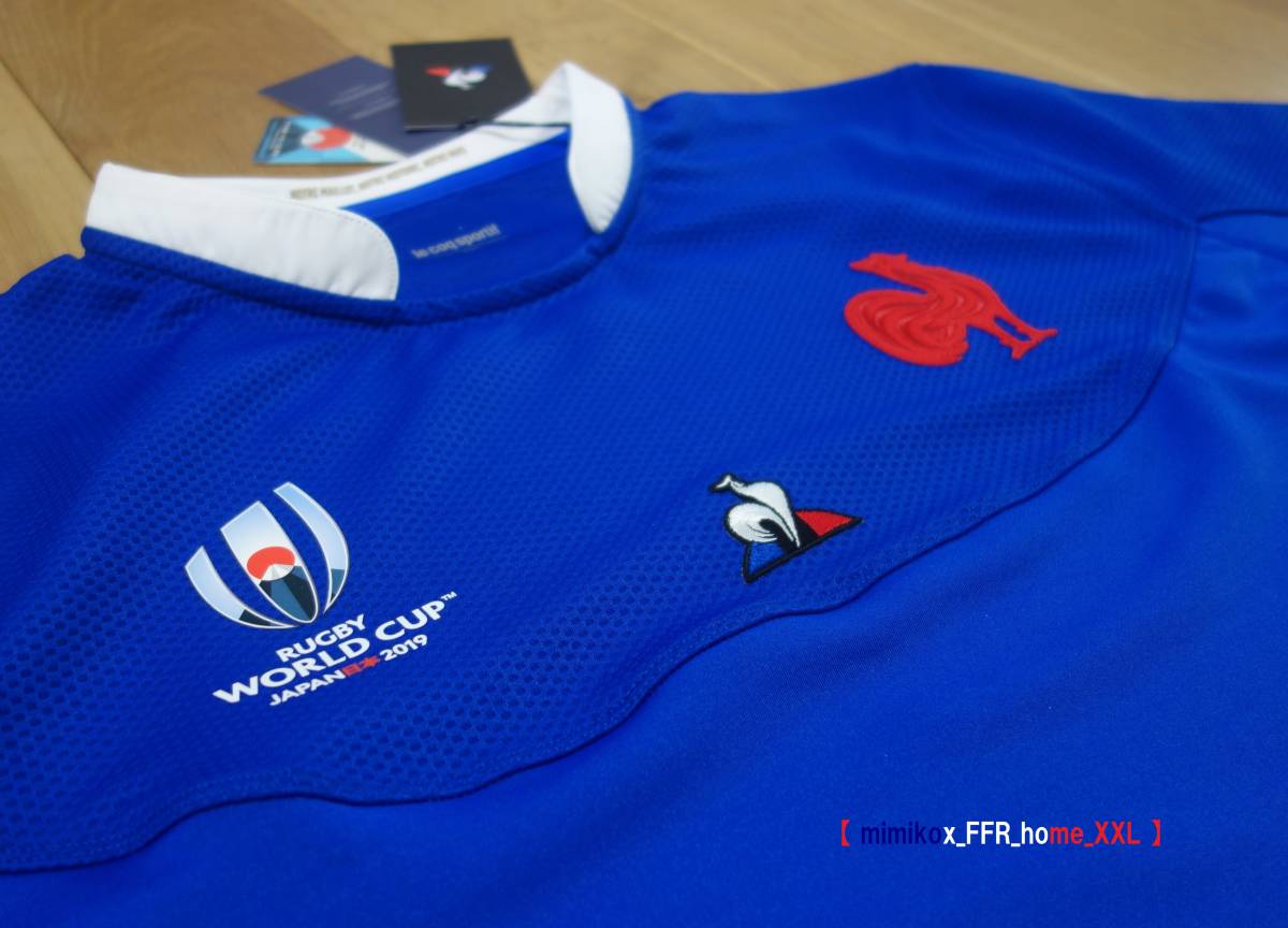 100%新品，人気SALE ゆうパック80無料 海外XXL ルコック le coq sportif RWC2019日本 フランス代表/ラグビー FFR レプリカ ホーム ジャージ ユニフォーム(ジャージ)｜売買されたオークション情報、yahooの商品情報をアー ジャージ