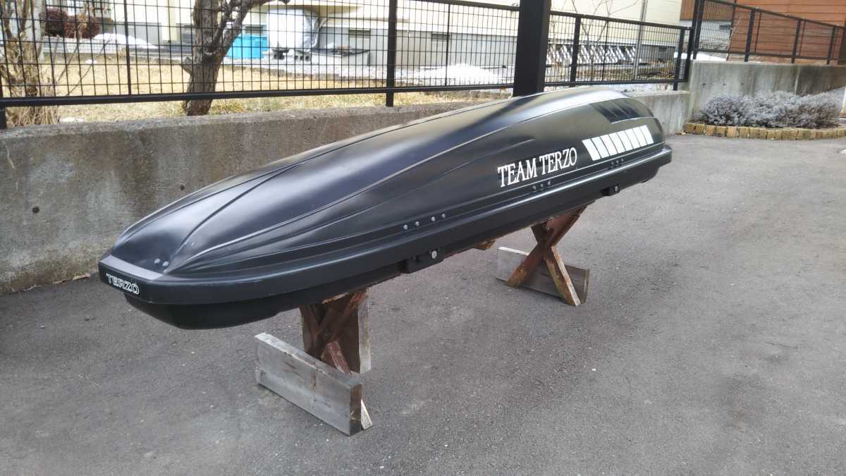 中古】TERZOルーフボックス 旧タイプの四角バーのみ取付可 長さ 
