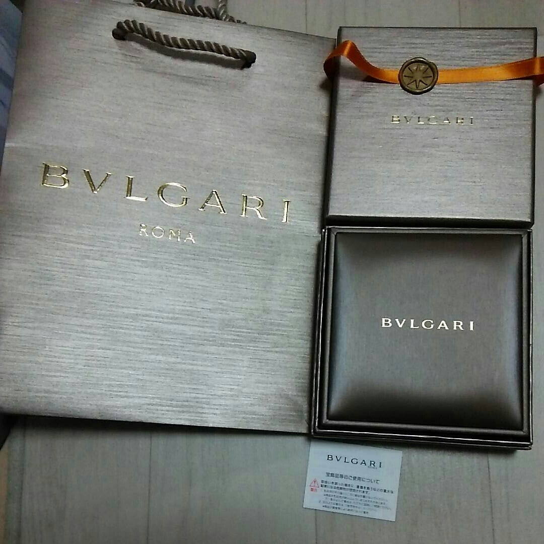 ブルガリ BVLGARI ネックレスケース 空箱 リボン 紙袋 BVLGARI