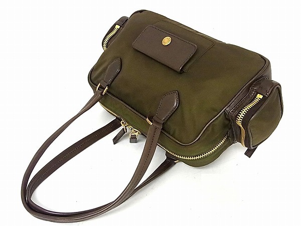 1円 PRADA プラダ ロゴ BR2521 テスートナイロン×レザー ショルダー 