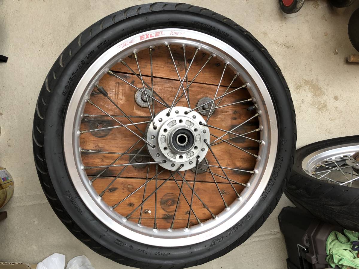SR400/SR500 フロントホイール 18×1.85 エキセルリム 旧ディスクハブ SR400/SR500 フロントホイール 18×1.85 エキセルリム 旧ディスクハブ
