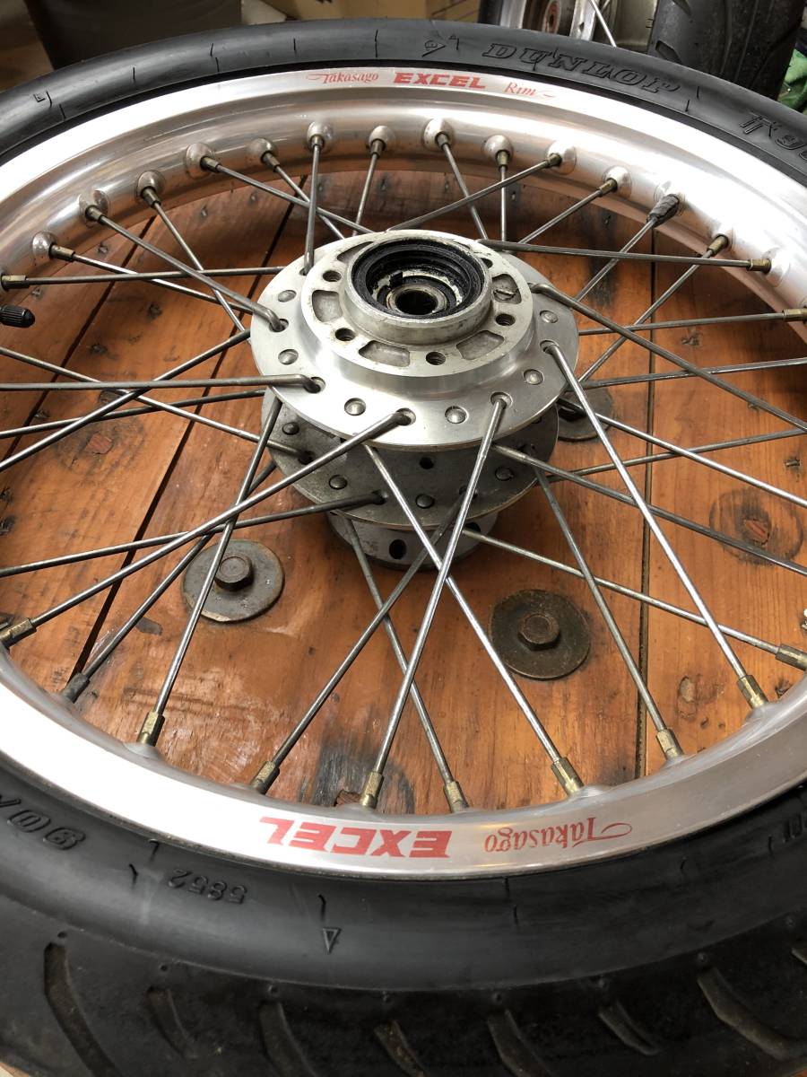 SR400/SR500 フロントホイール 18×1.85 エキセルリム 旧ディスクハブ