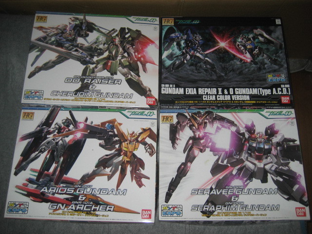 ガンプラEXPO限定 HG ダブルオーライザー& ケルディムガンダム クリア