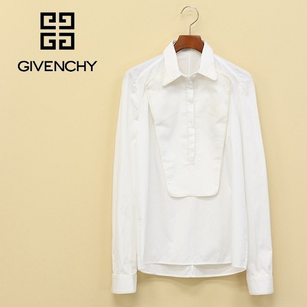 SALE，新品 イタリア製 GIVENCHY/ジバンシィ パイピング デザイン シャツ ブラウス ホワイト&times;アイボリー 36(女性用)｜売買されたオークション情報、yahooの商品情報をアーカイブ公開 - オークファン 女性用