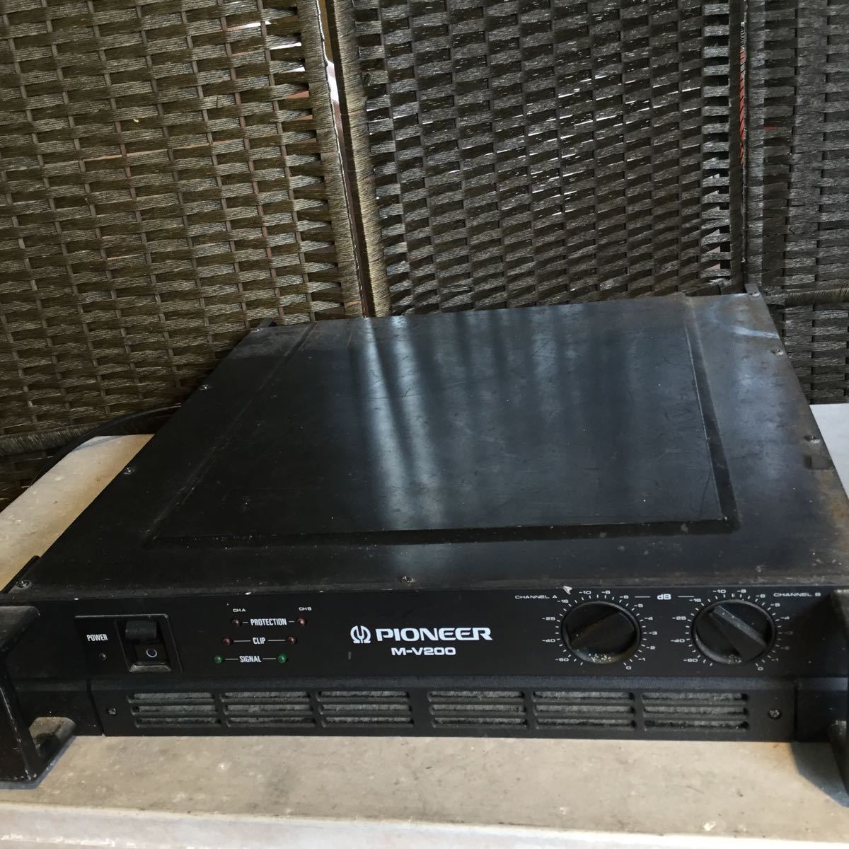 送料無料，品質保証 PIONEER パワーアンプ M-V200 パイオニア アンプ