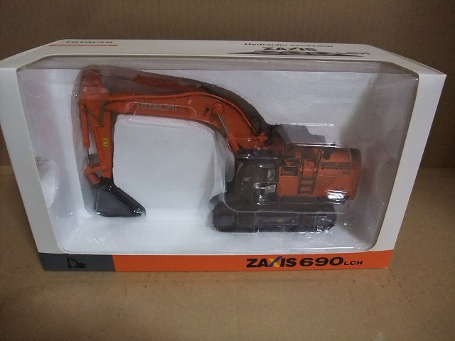 TMC 1/50 Hitachi ZX690LCH-6 excavator 日立 ミニカー HITACHI ZX690