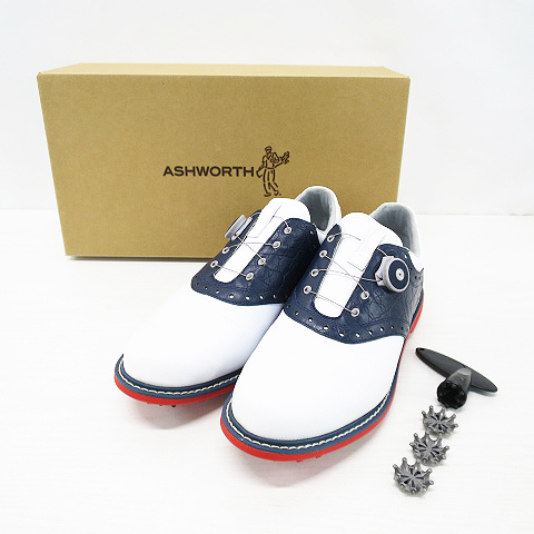 Polo キングストン ゴルフシューズ アシュワース - ☆SALE価格☆アシュワース 白×ネイビー Grandview – Houndstooth メンズの通販 ポロシャツ Ashworth 0 ボア Tops&frasl;Bestsellers