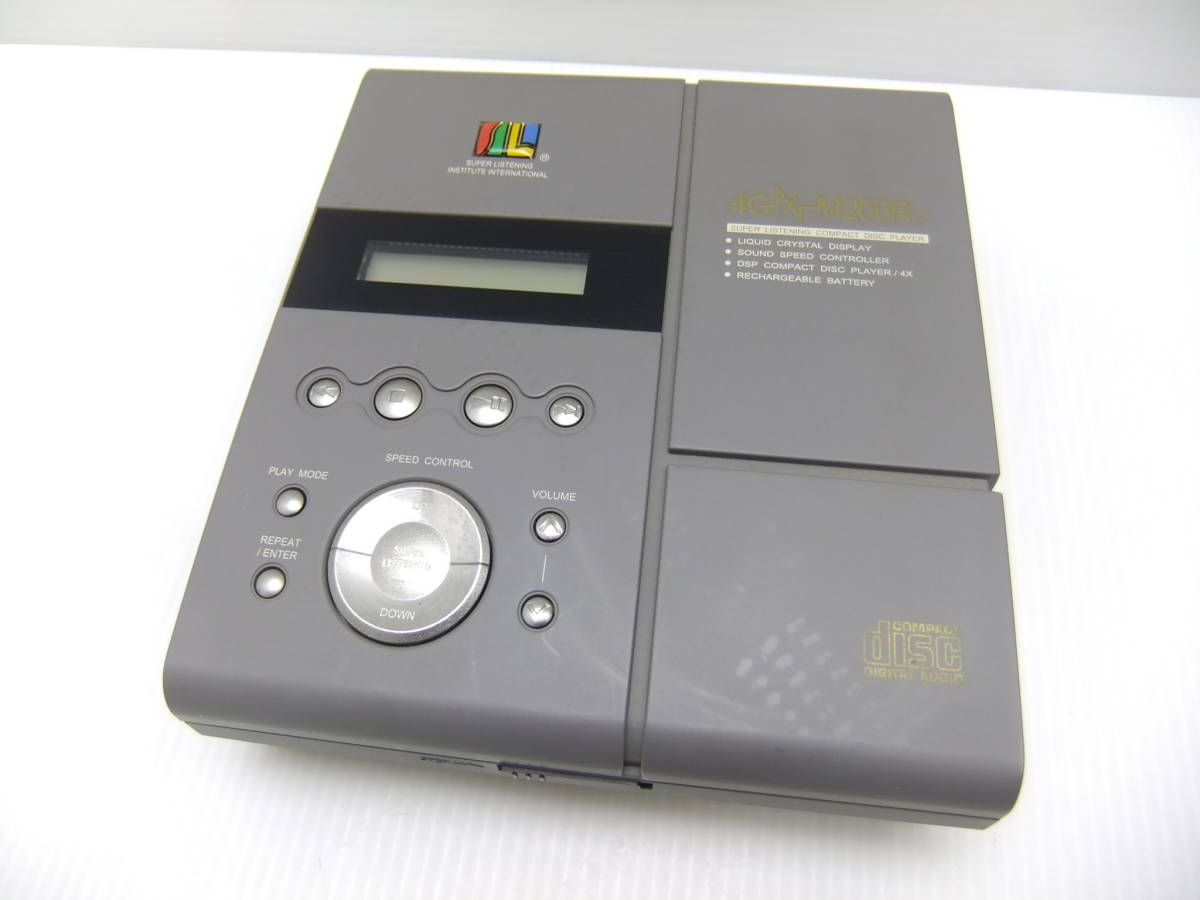 H2a壱◎ 【現状品】速聴機 SSI 4GX-M200R 4倍速 CD再生可 バッテリー