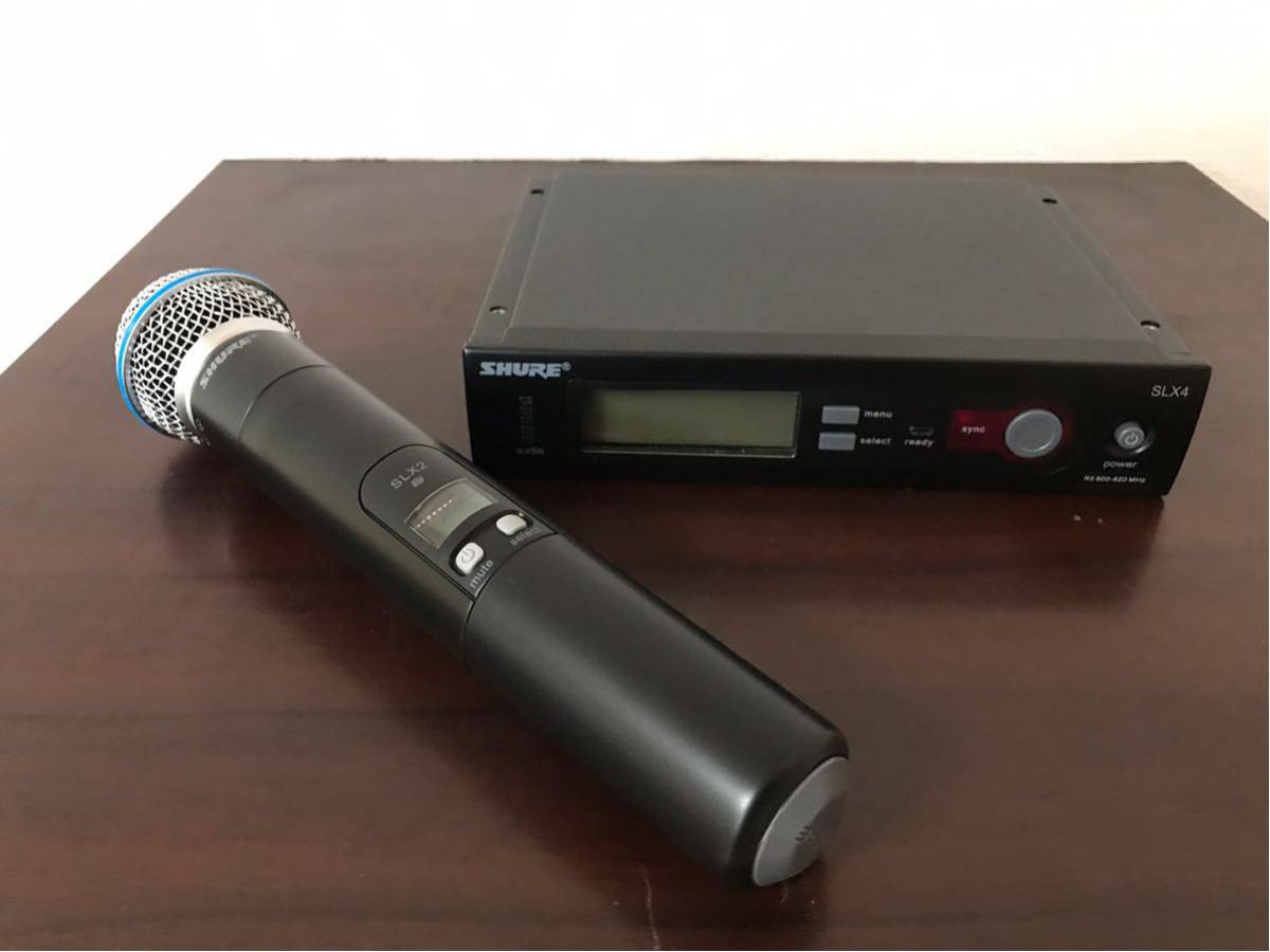 定番 人気 【1円スタート】SHURE ワイヤレスマイクセット SLX24/BETA 58A