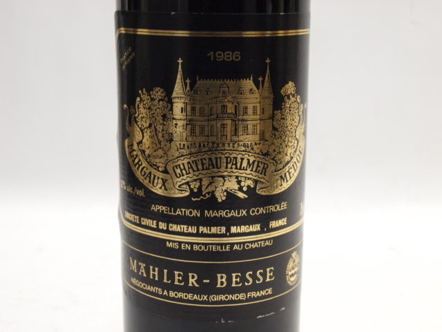 新品，100%新品 Chateau Palmer シャトー パルメ 1986年 マーラ ベッセ 750ml AKA50447(マルゴー)｜売買されたオークション情報、yahooの商品情報をアーカイブ公開 - オークファン 赤