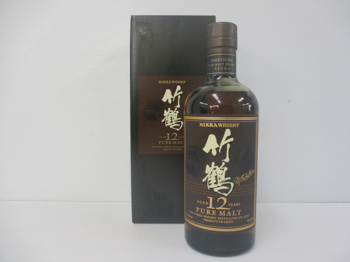 【限定セール，品質保証】 Ｋ2181 古酒 1000円 未開栓 箱付 NIKKA WHISKYニッカ ウイスキー竹鶴12年TAKETSURUピュアモルト660ml 40%ジャパニーズ(日本)｜売買されたオークション情報、yahooの商品情報をアーカイブ公開 - オークフ 日本