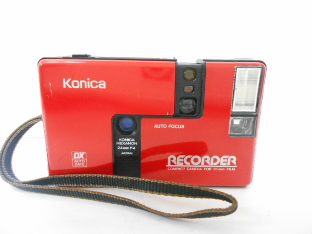 新色正規販売店 コニカ RECORDER レコーダー レッド ? コンパクト