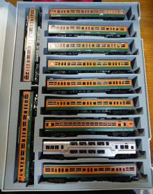  113系 湘南色 K55編成 11両セット 加工品 TOMIX WIN マイクロエース製(近郊形電車)｜売買されたオークション情報、yahooの商品情報をアーカイブ公開 - オークファン 近郊形電車