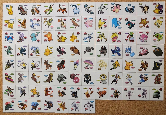 ポケモンデコキャラシール 91種類 第一パン ポケットモンスター ポケモンデコキャラシール 91種類 第一パン ポケットモンスター