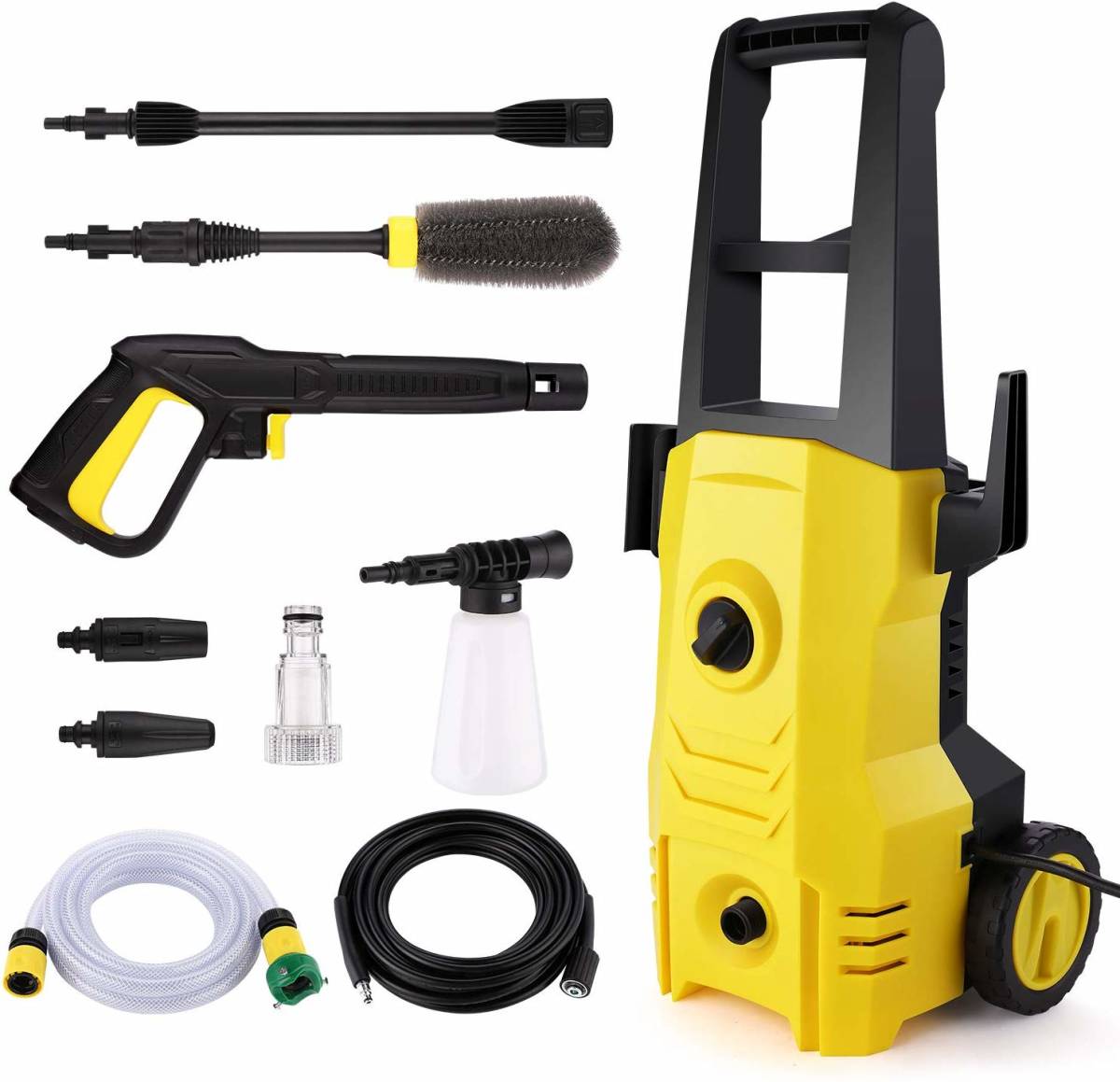 新品，限定SALE 高圧洗浄機 最大吐出圧力1400W 12MPa 高圧 低圧切替可能 水道接続式/自吸式共用 クリーナー 50Hz/60Hz 東西日本兼用 高圧ホース10m(高圧洗浄機)｜売買されたオークション情報、yahooの商品情報をア 高圧洗浄機