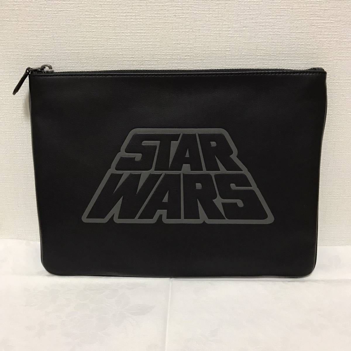 COACH コーチ STARWARS コラボ セカンドバッグ ブラック COACH 【公式