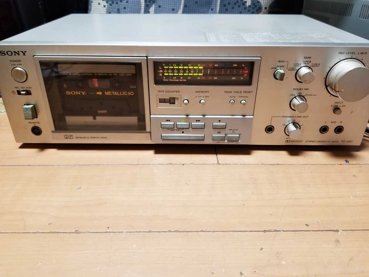 SONY ソニーカセットデッキ TC-K61 ジャンク ソニー TC-K61 SONY 修理