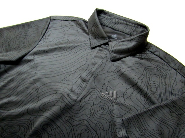 新作，豊富な 高品質 adidas アディダス.CLIMALITEマッププリントBDポロシャツ M 黒/(アディダス)｜売買されたオークション情報、yahooの商品情報をアーカイブ公開 - オークファン シャツ
