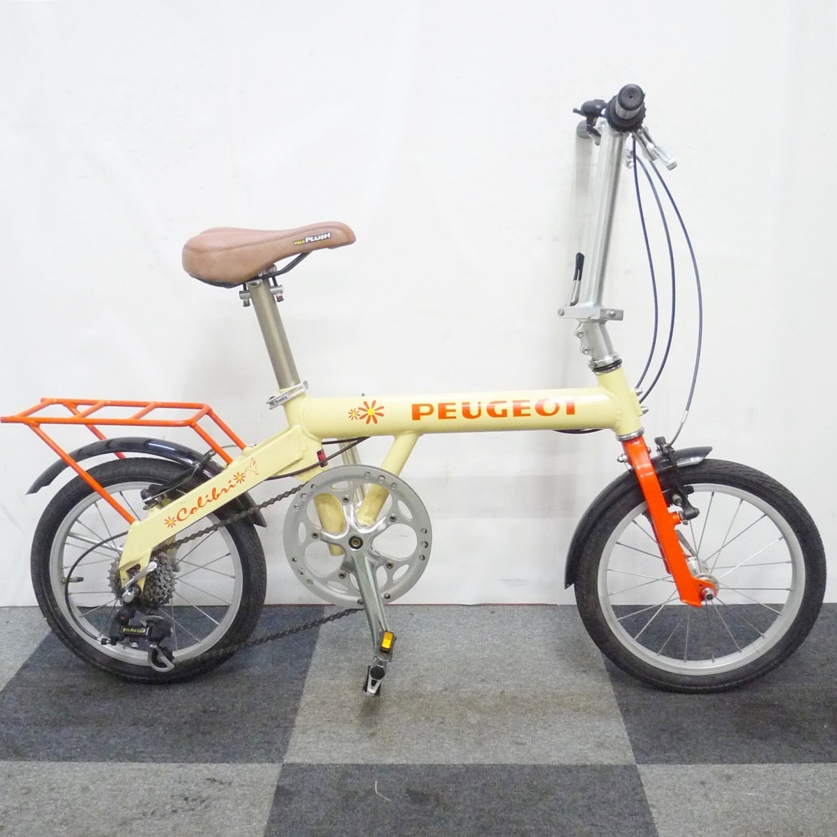PEUGEOT 折り畳み自転車 イエロー PEUGEOT イエロー 折りたたみ自転車
