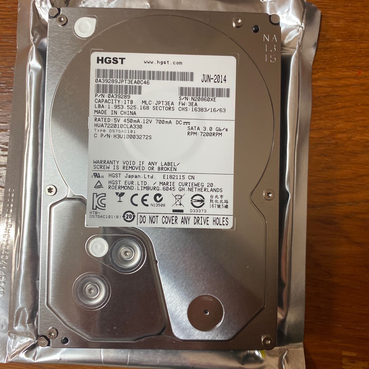 HGST TOSHIBA SATA HDD 1TB 3.5in 3_1