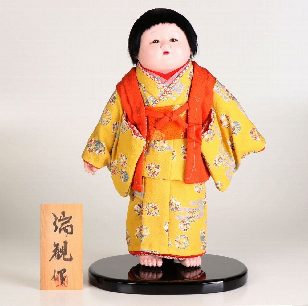 定番人気，安い 伝統こけし 盛みつお（盛美津雄）工人 津軽系 寸法約11.5cm