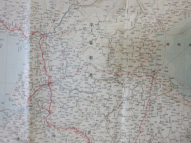 大阪毎日新聞社 朝鮮交通全図 古地図 戦前 明治43年 ⁄ 大判