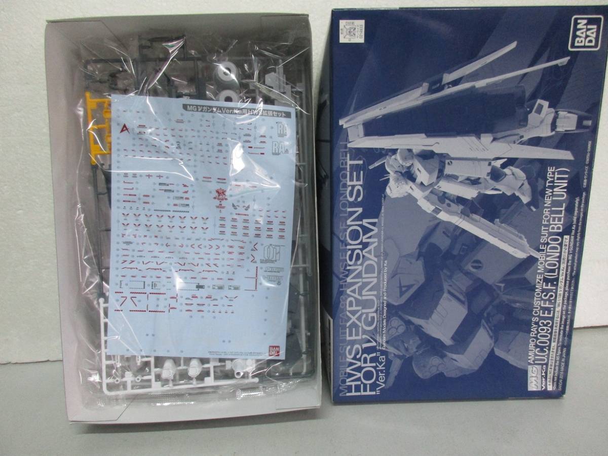 MG 1/100　RX-93 νガンダムVer.Ka＋Ver.Ka用 ＨＷＳ拡張セット未組み立て